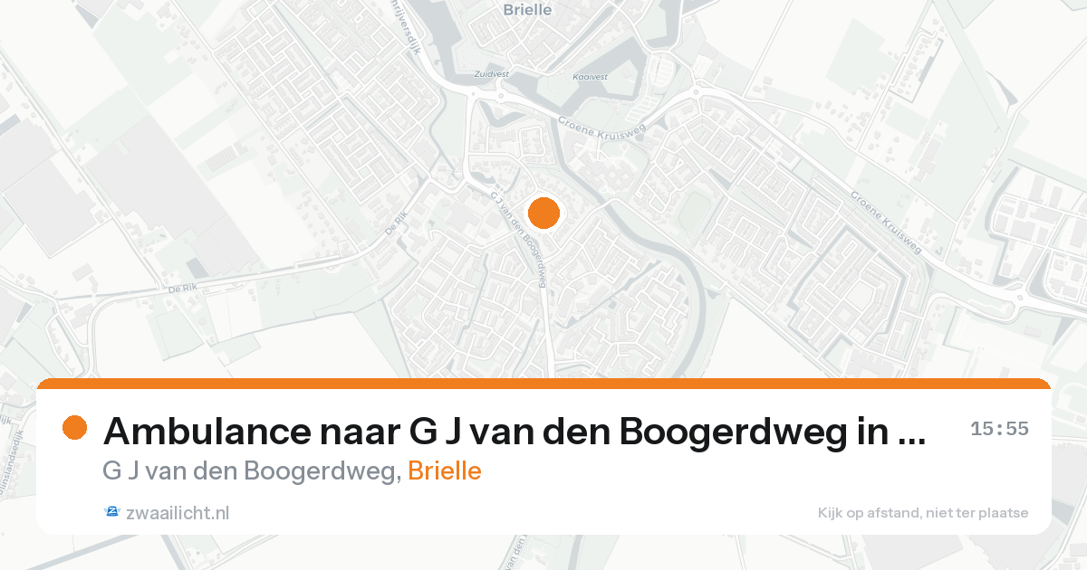 Ambulance naar G J van den Boogerdweg in Brielle — 28 mei 2026