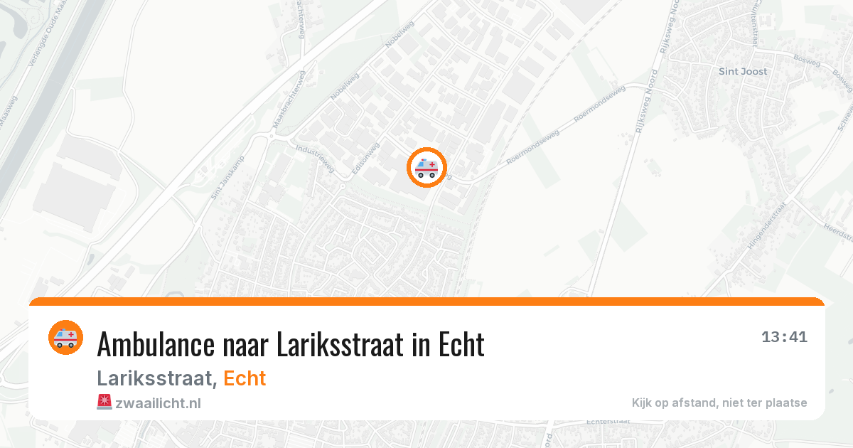 Ambulance naar Lariksstraat in Echt — 4 aug 2026