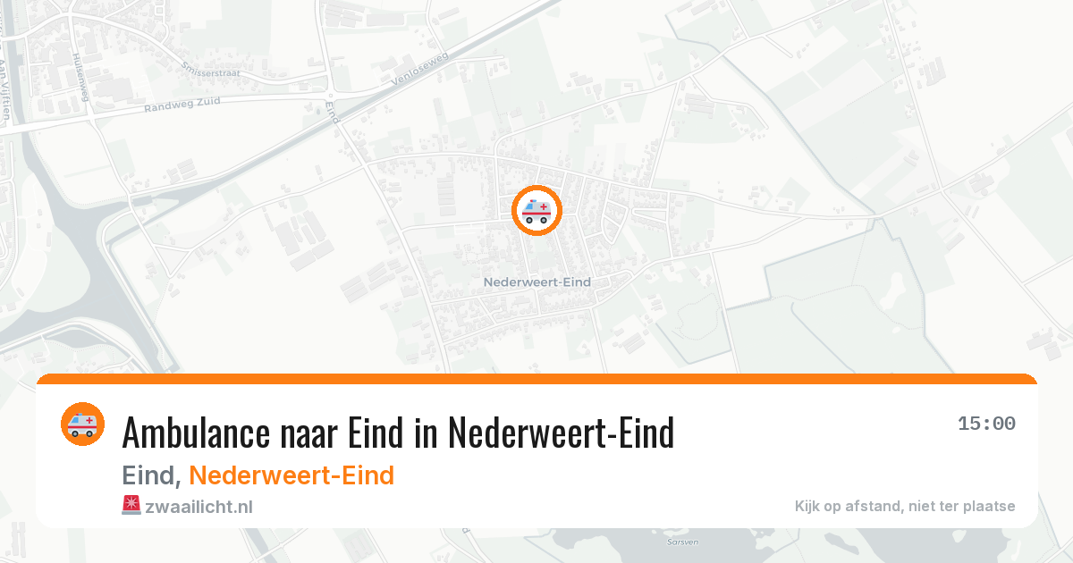 Ambulance naar Eind in Nederweert-Eind — 18 jun 2026