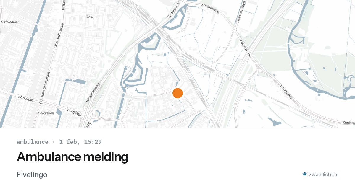Ambulance melding — 1 feb 2026