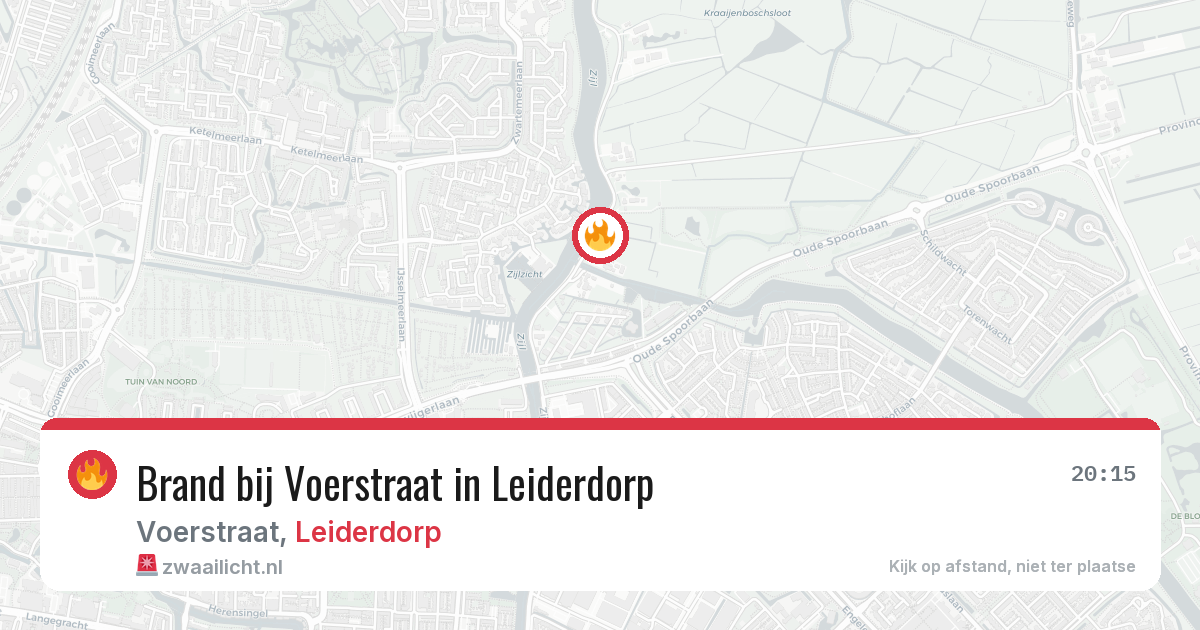 Brand bij Voerstraat in Leiderdorp — 1 apr 2026