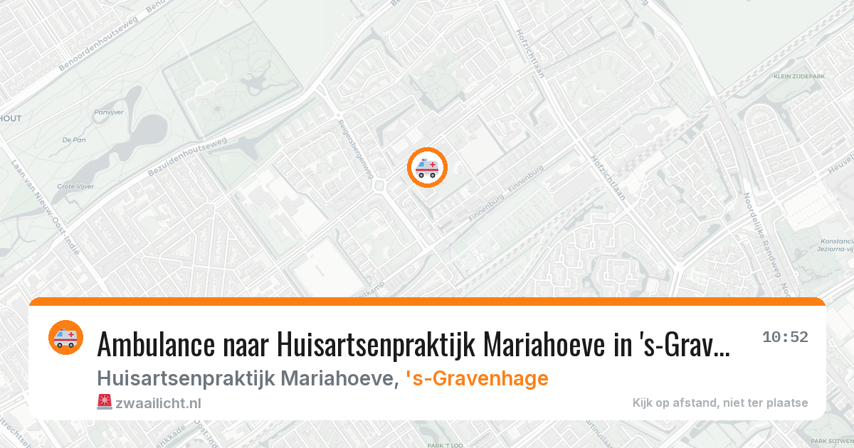 Ambulance naar Huisartsenpraktijk Mariahoeve in 's-Gravenhage — 17 mrt 2026