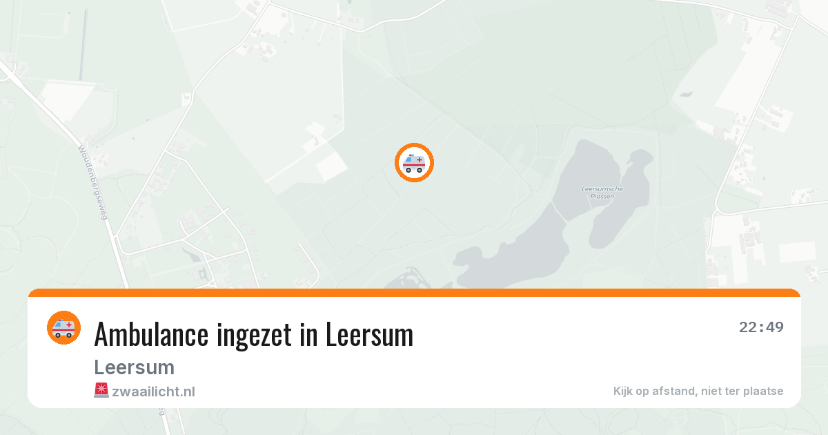 Ambulance ingezet in Leersum — 15 apr 2026