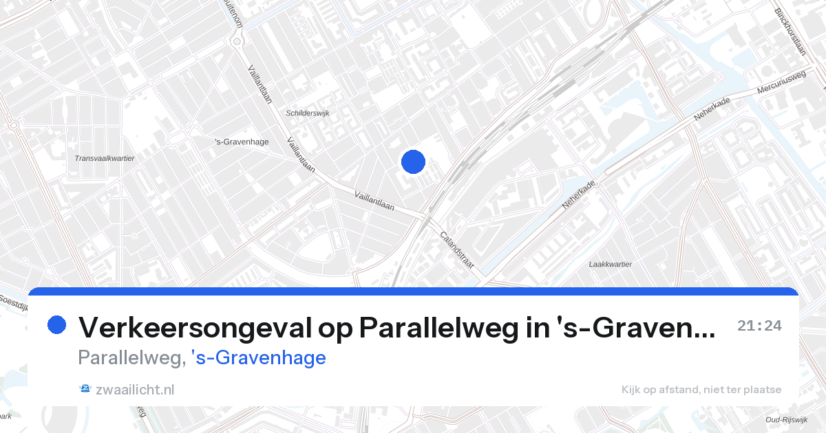 Verkeersongeval op Parallelweg in 's-Gravenhage — 26 aug 2026