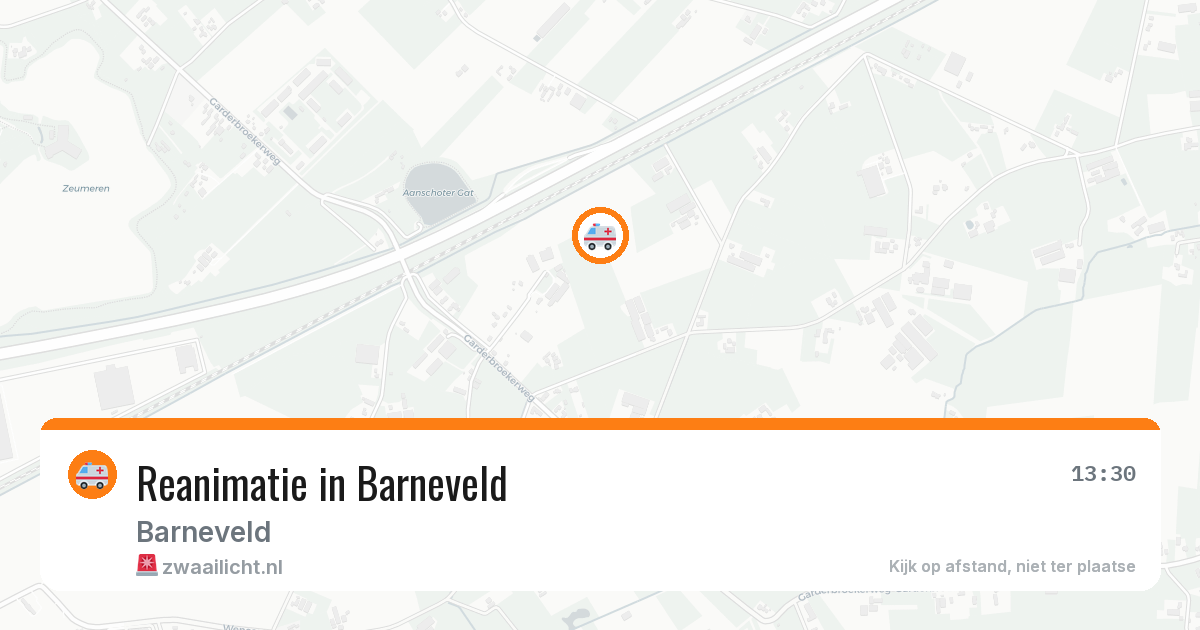 Reanimatie in Barneveld — 8 mrt 2026
