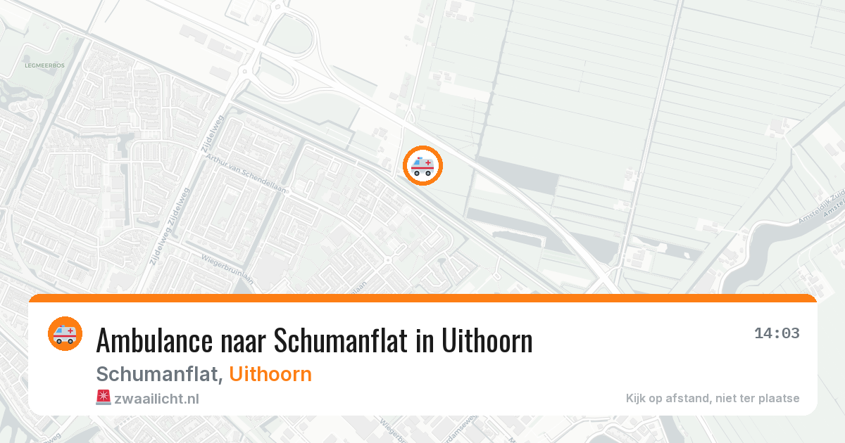 Ambulance naar Schumanflat in Uithoorn — 9 jun 2026