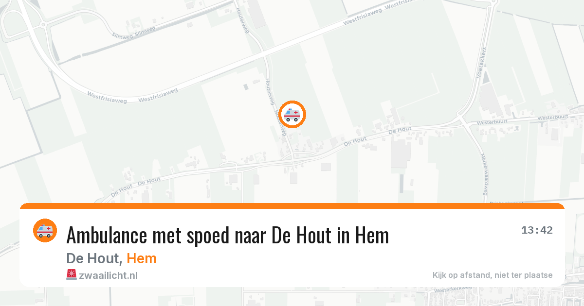 Ambulance met spoed naar De Hout in Hem — 3 aug 2026