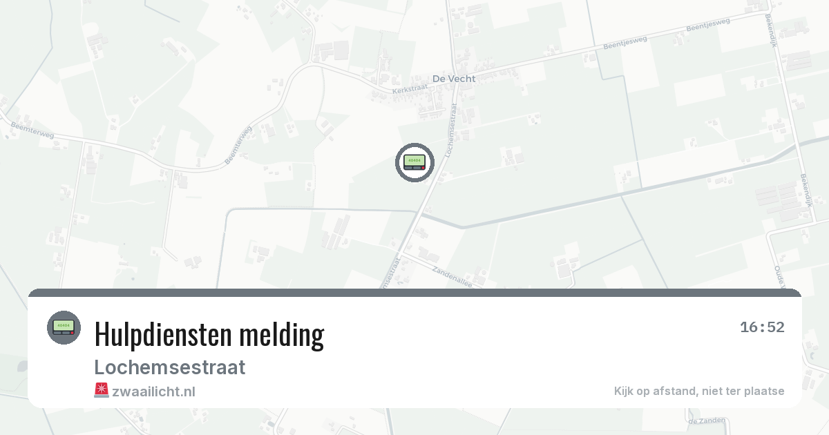 Hulpdiensten melding — 25 mrt 2026