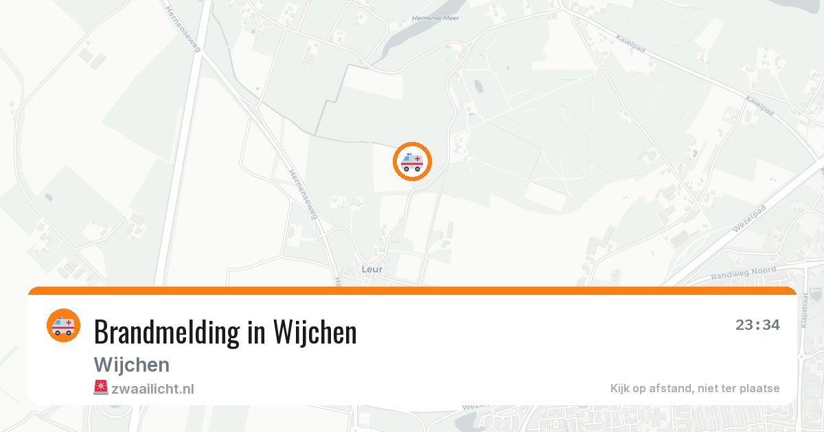 Brandmelding in Wijchen — 15 mei 2026