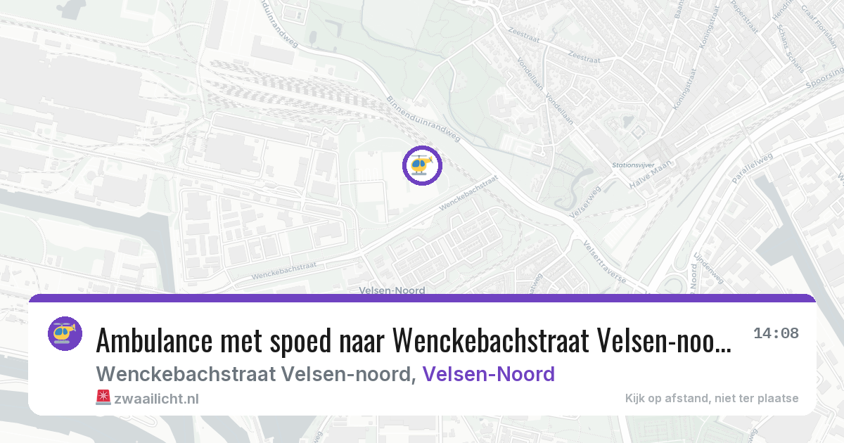 Ambulance met spoed naar Wenckebachstraat Velsen-noord in Velsen-Noord — 18 feb 2026