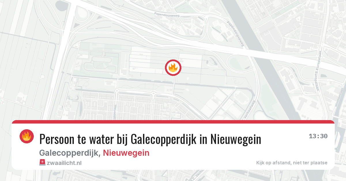 Persoon te water bij Galecopperdijk in Nieuwegein — 6 apr 2026