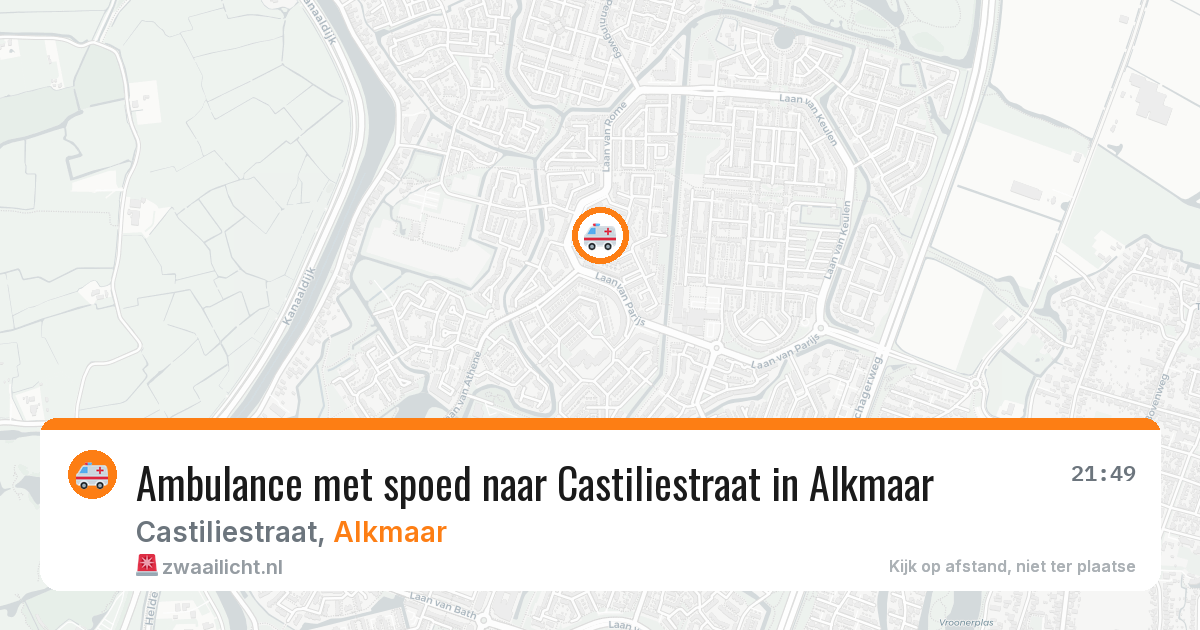 Ambulance met spoed naar Castiliestraat in Alkmaar — 5 feb 2026