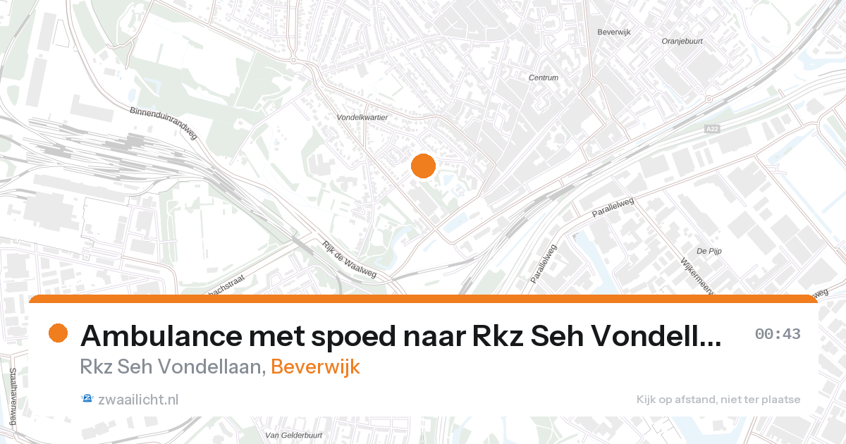 Ambulance met spoed naar Rkz Seh Vondellaan in Beverwijk — 6 feb 2026