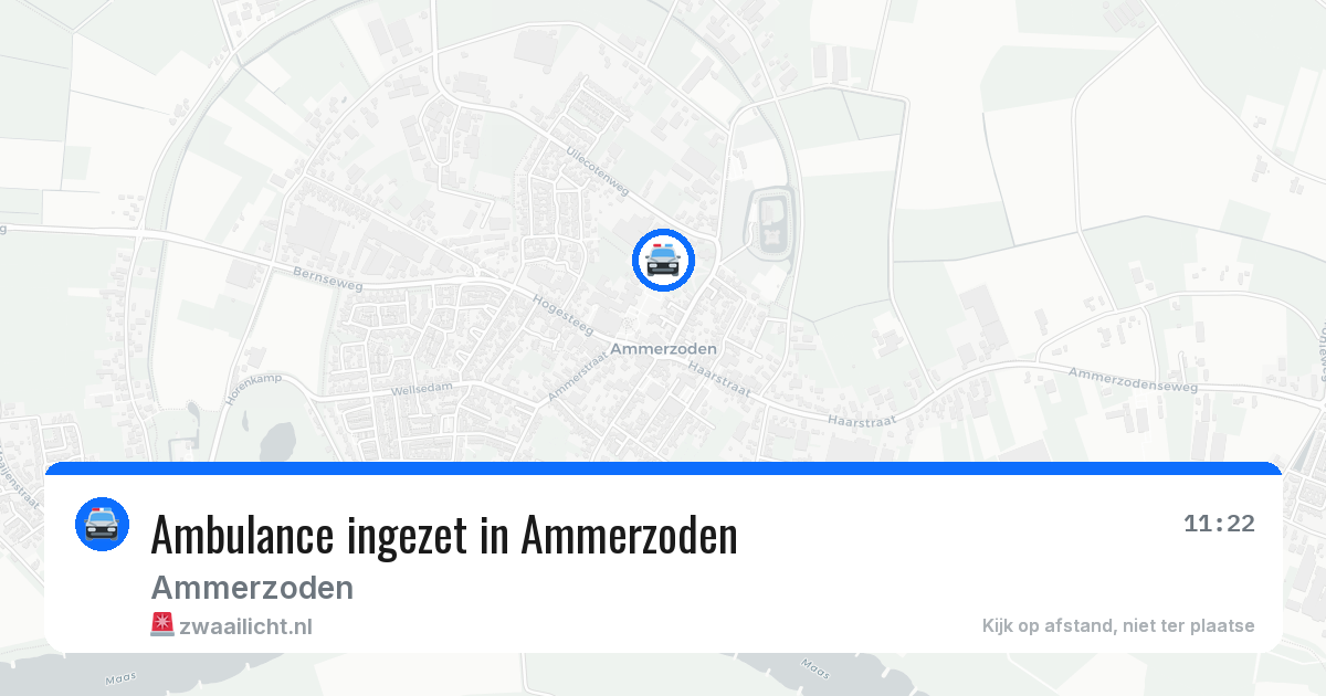Ambulance ingezet in Ammerzoden — 2 aug 2026