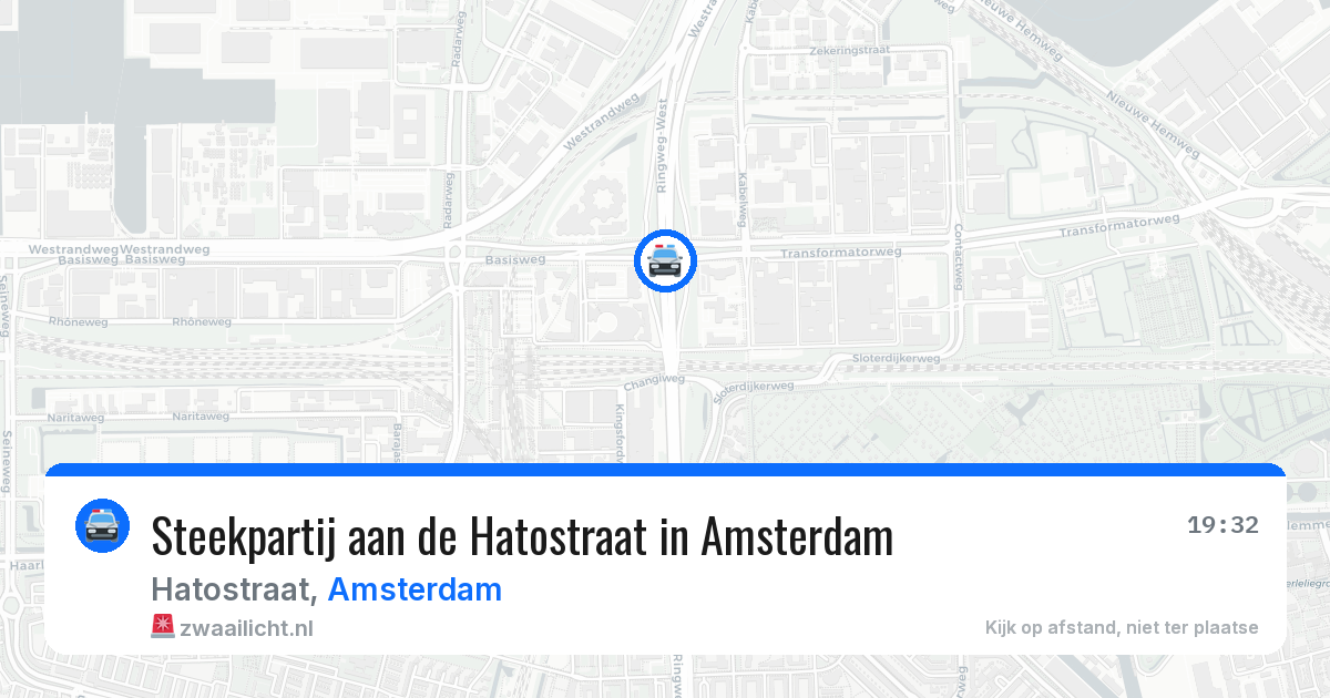 Steekpartij aan de Hatostraat in Amsterdam — 21 mrt 2026
