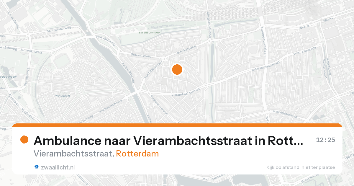 Ambulance naar Vierambachtsstraat in Rotterdam — 8 jul 2026