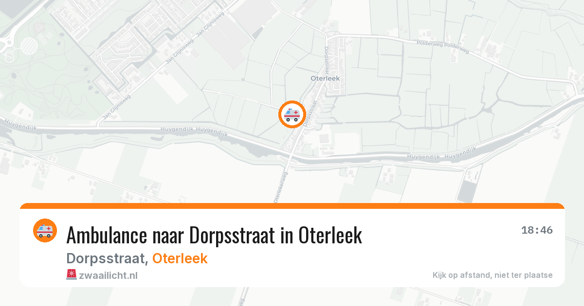 Ambulance naar Dorpsstraat in Oterleek — 11 mei 2026