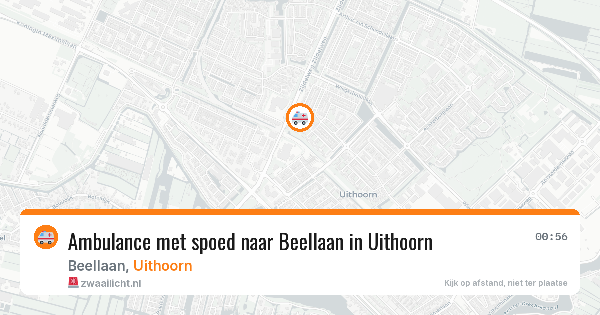Ambulance met spoed naar Beellaan in Uithoorn — 27 apr 2026