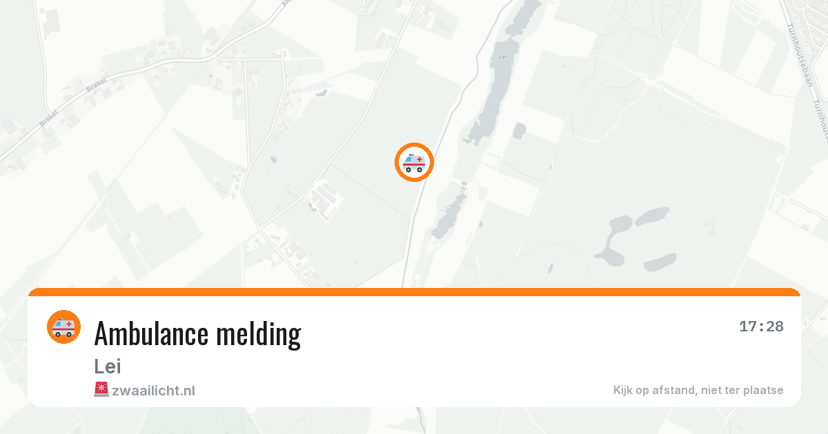 Ambulance melding — 29 apr 2026
