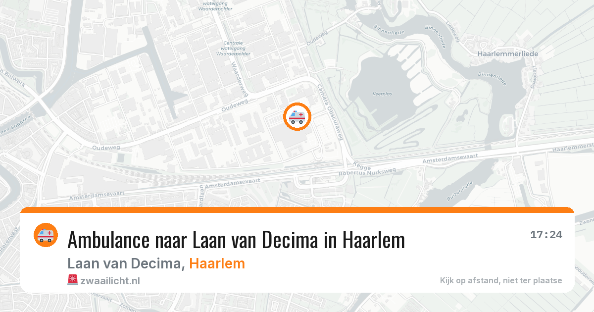 Ambulance naar Laan van Decima in Haarlem — 29 jul 2026
