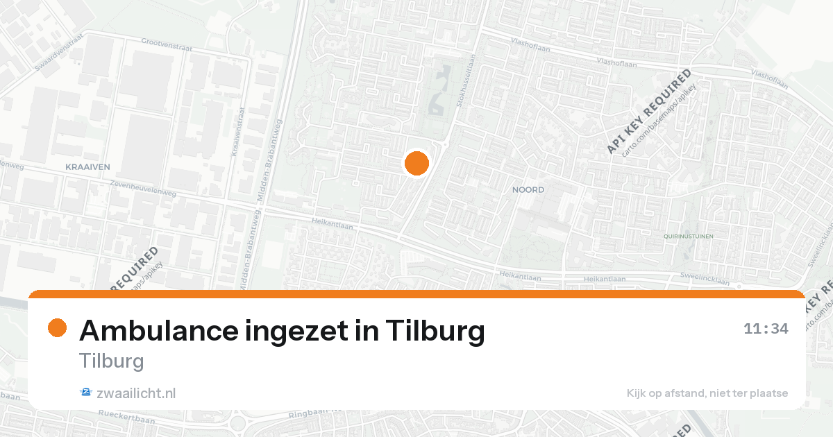 Ambulance ingezet in Tilburg — 26 aug 2026