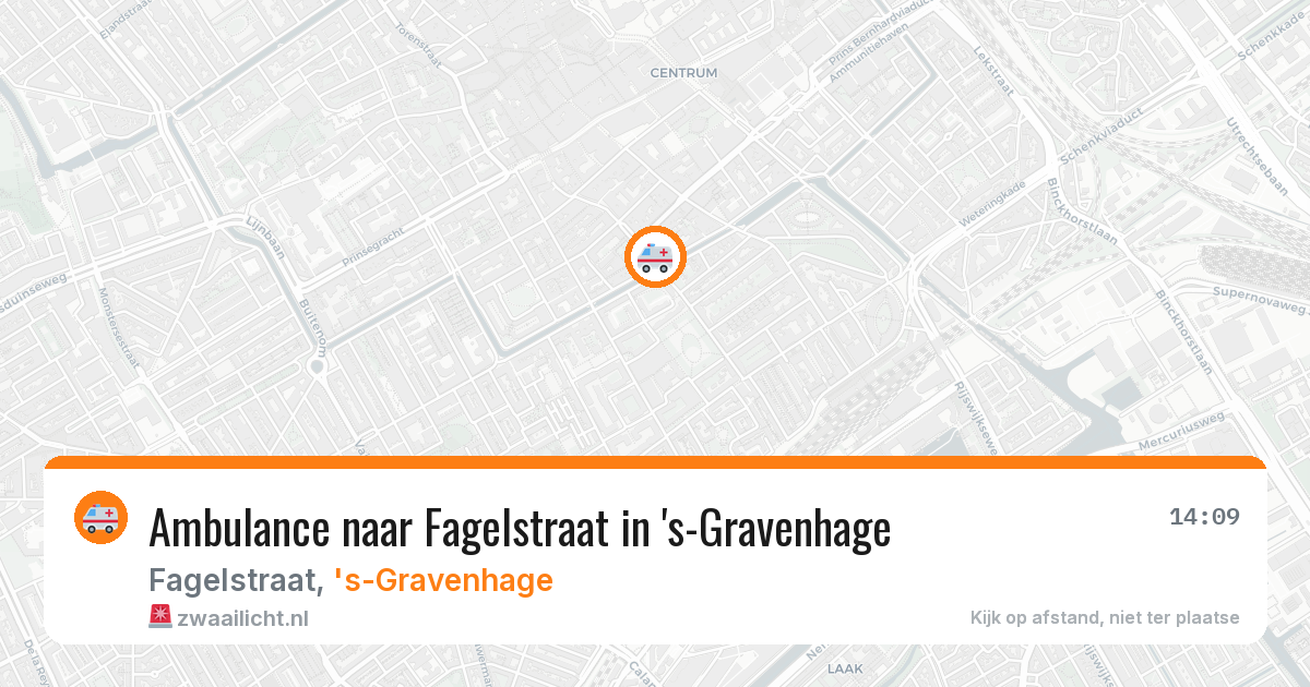 Ambulance naar Fagelstraat in 's-Gravenhage — 18 jul 2026