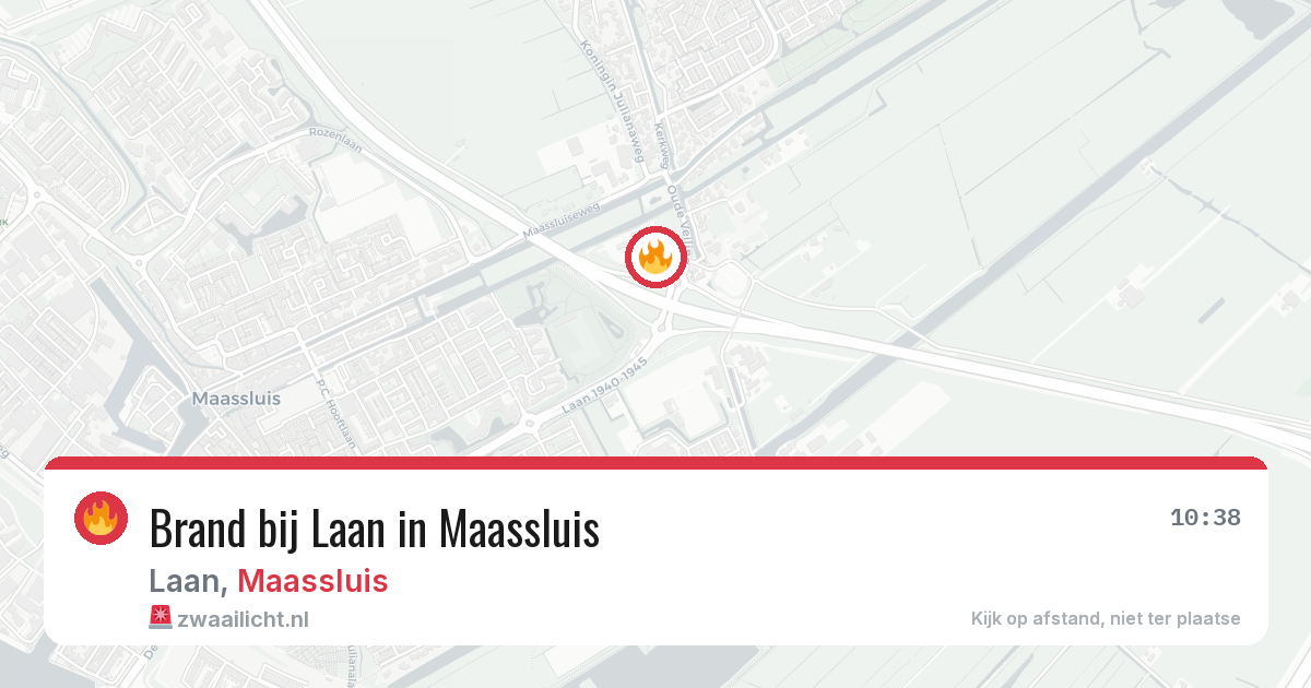 Brand bij Laan in Maassluis — 4 jul 2026