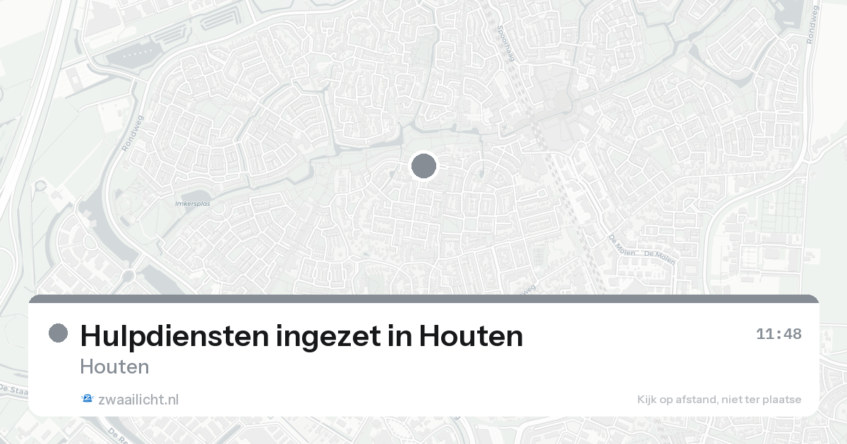Hulpdiensten ingezet in Houten — 31 mei 2026 | 🚨 Zwaailicht.nl