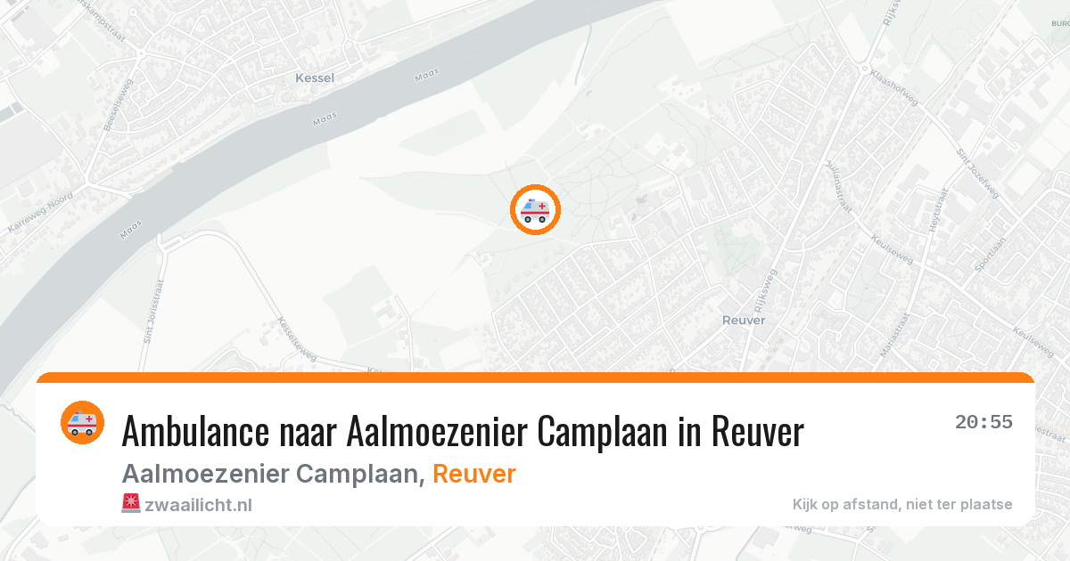 Ambulance naar Aalmoezenier Camplaan in Reuver — 20 jul 2026
