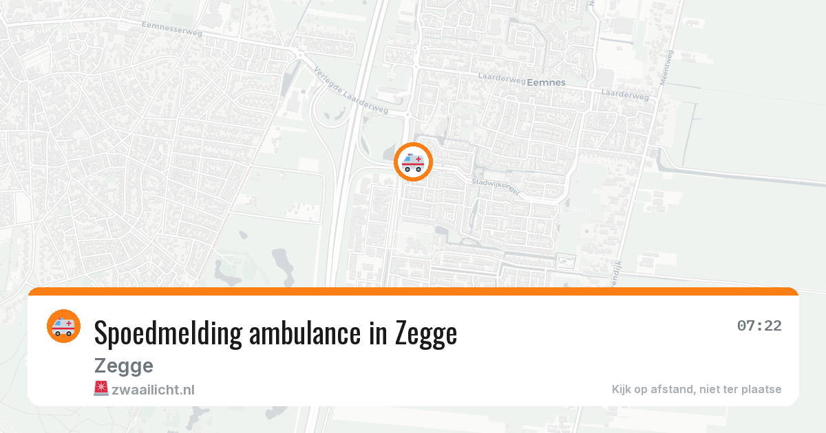 Spoedmelding ambulance in Zegge — 8 jun 2026