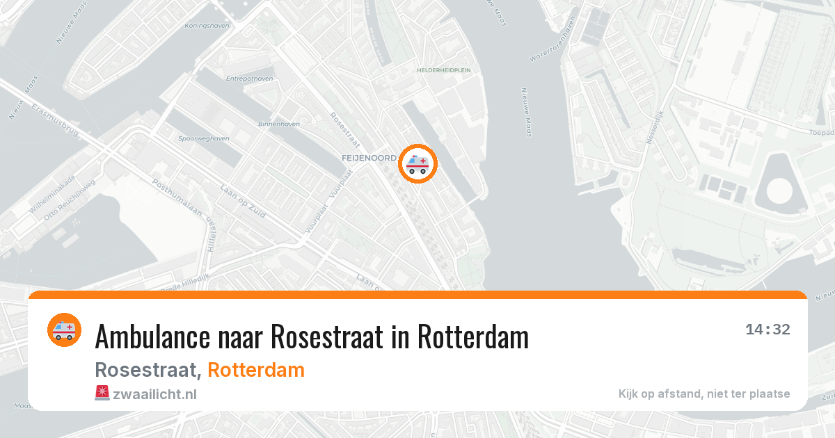 Ambulance naar Rosestraat in Rotterdam — 26 jun 2026