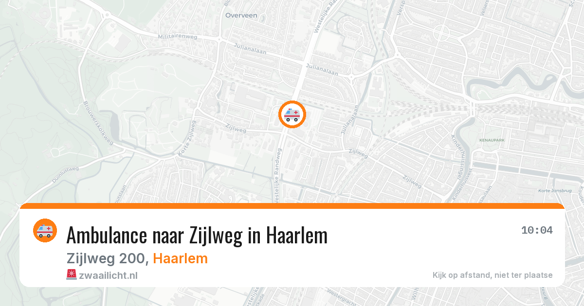 Ambulance naar Zijlweg in Haarlem — 15 jun 2026