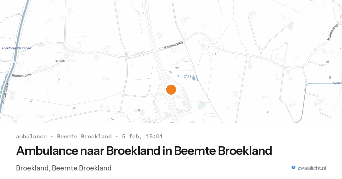 Ambulance naar Broekland in Beemte Broekland — 5 feb 2026