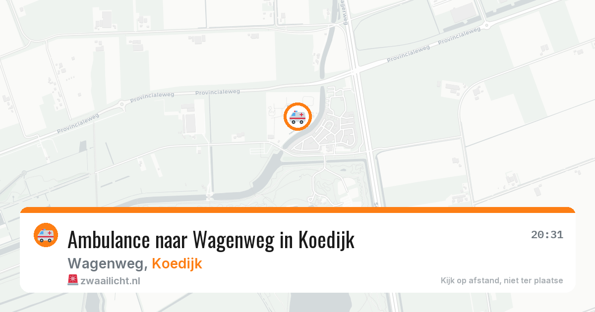 Ambulance naar Wagenweg in Koedijk — 24 jul 2026