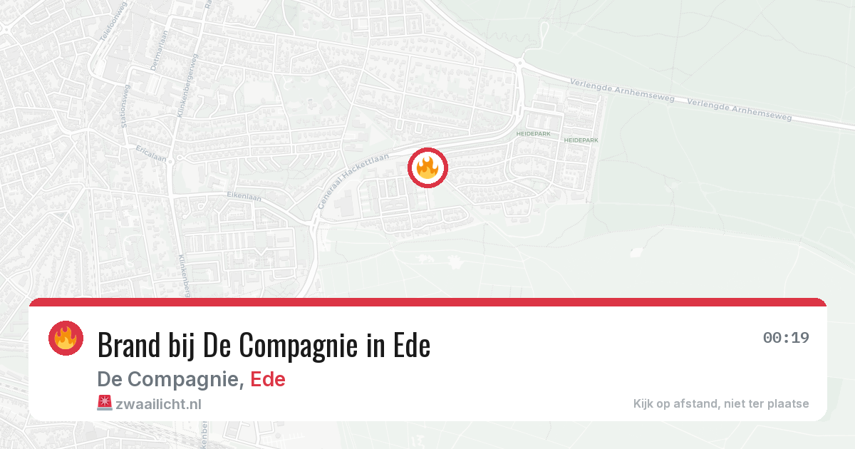 Brand bij De Compagnie in Ede — 10 jun 2026