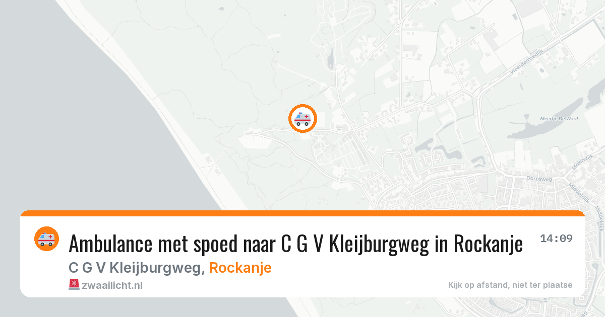 Ambulance met spoed naar C G V Kleijburgweg in Rockanje — 25 jul 2026