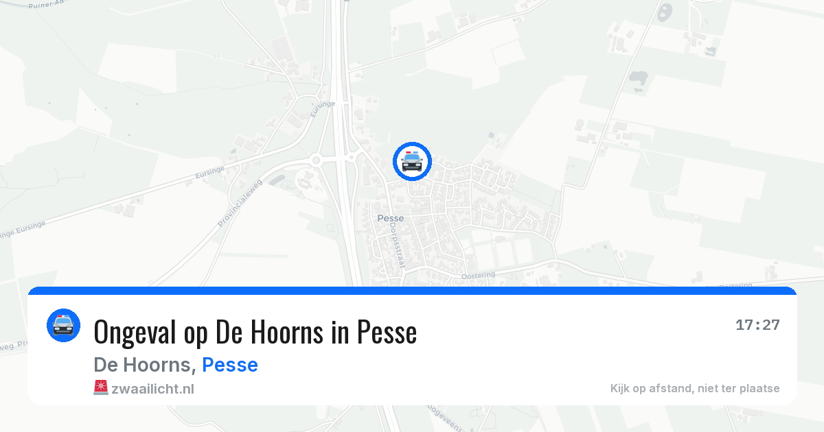 Ongeval op De Hoorns in Pesse — 21 mei 2026