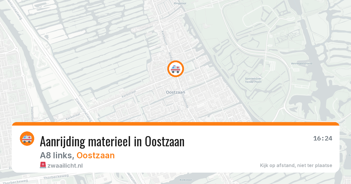 Aanrijding materieel in Oostzaan — 8 feb 2026