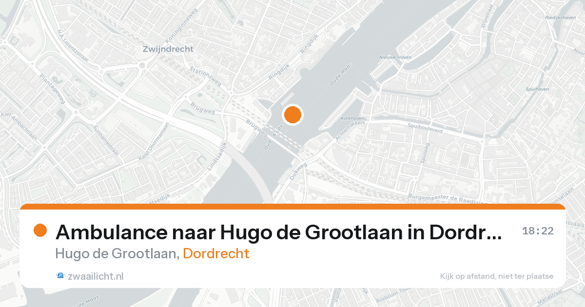 Ambulance naar Hugo de Grootlaan in Dordrecht — 30 jan 2026
