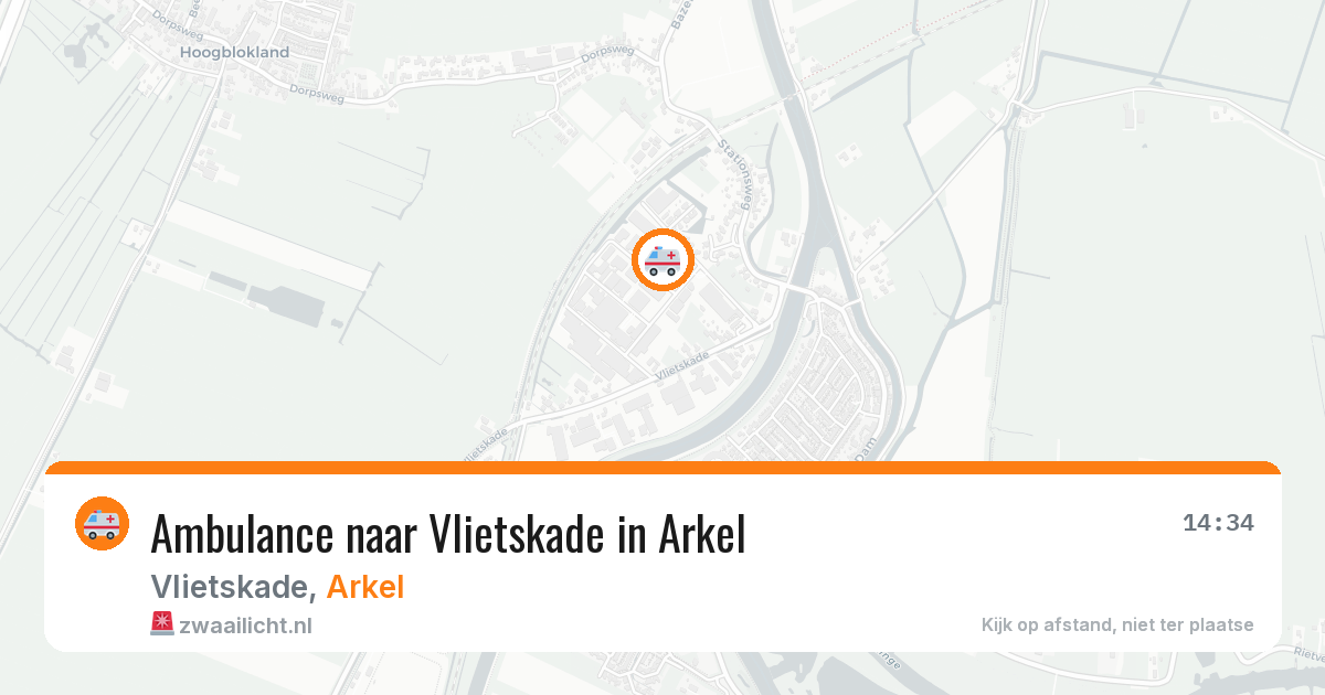 Ambulance naar Vlietskade in Arkel — 23 mei 2026