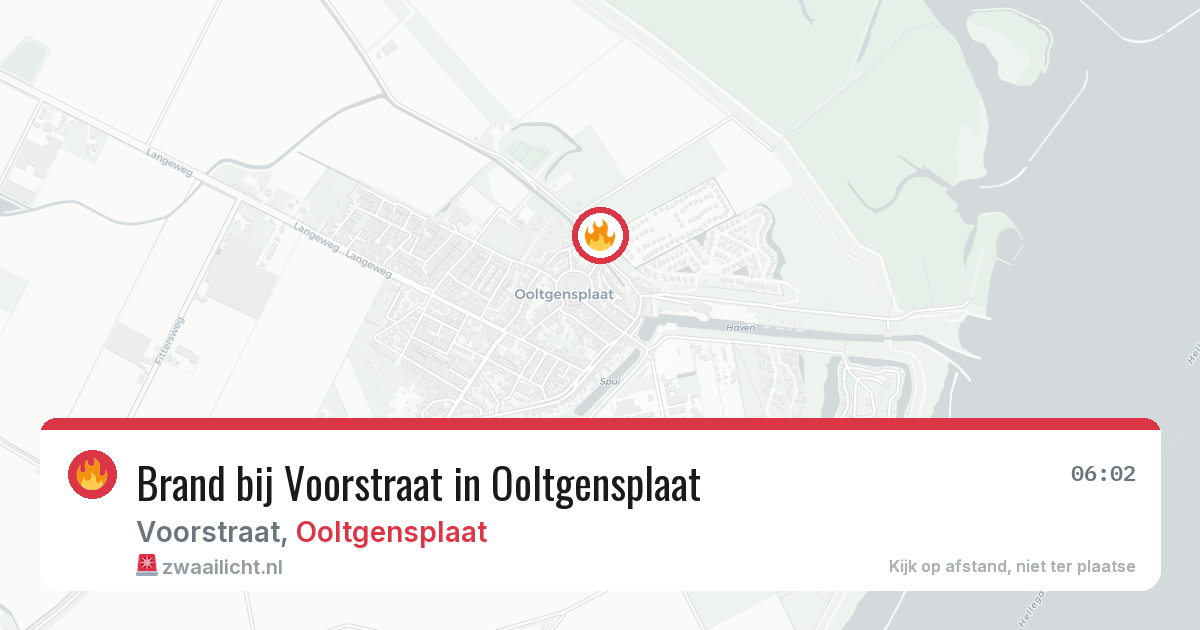 Brand bij Voorstraat in Ooltgensplaat — 9 jul 2026