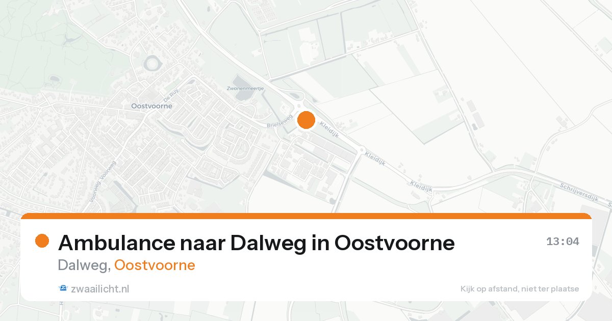 Ambulance naar Dalweg in Oostvoorne — 25 aug 2026
