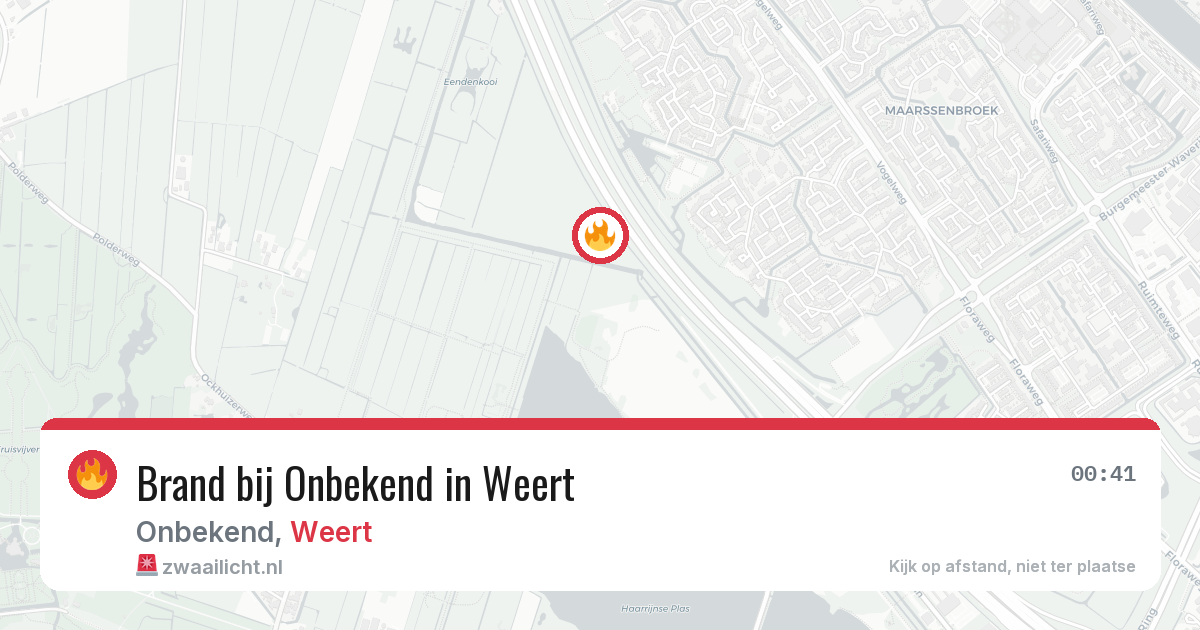 Brand bij Onbekend in Weert — 28 jan 2026