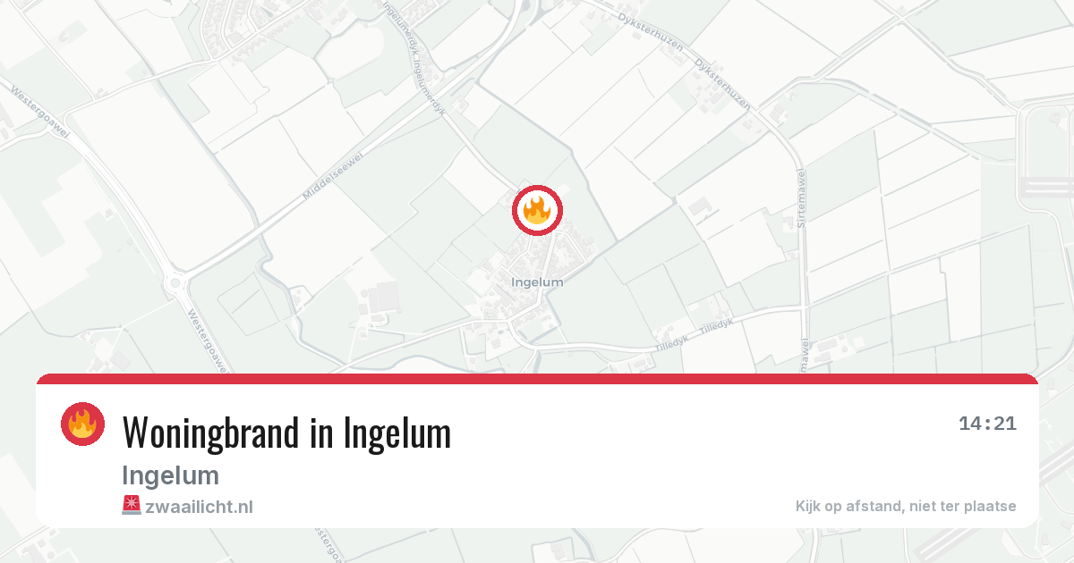Woningbrand in Ingelum — 6 mei 2026