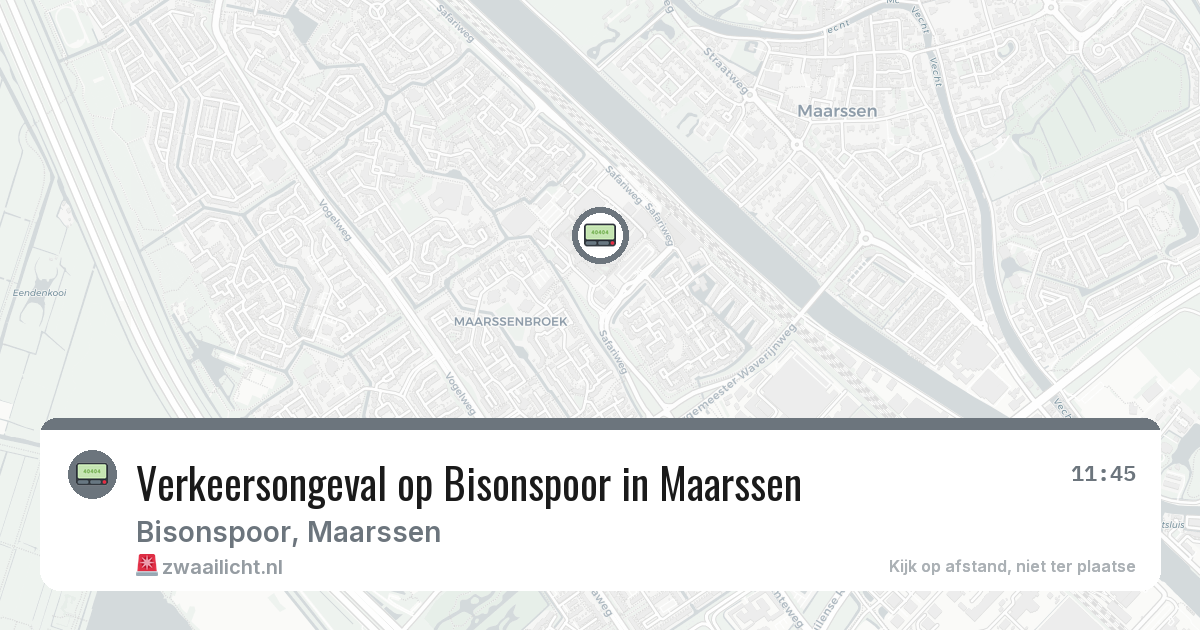 Verkeersongeval op Bisonspoor in Maarssen — 28 feb 2026