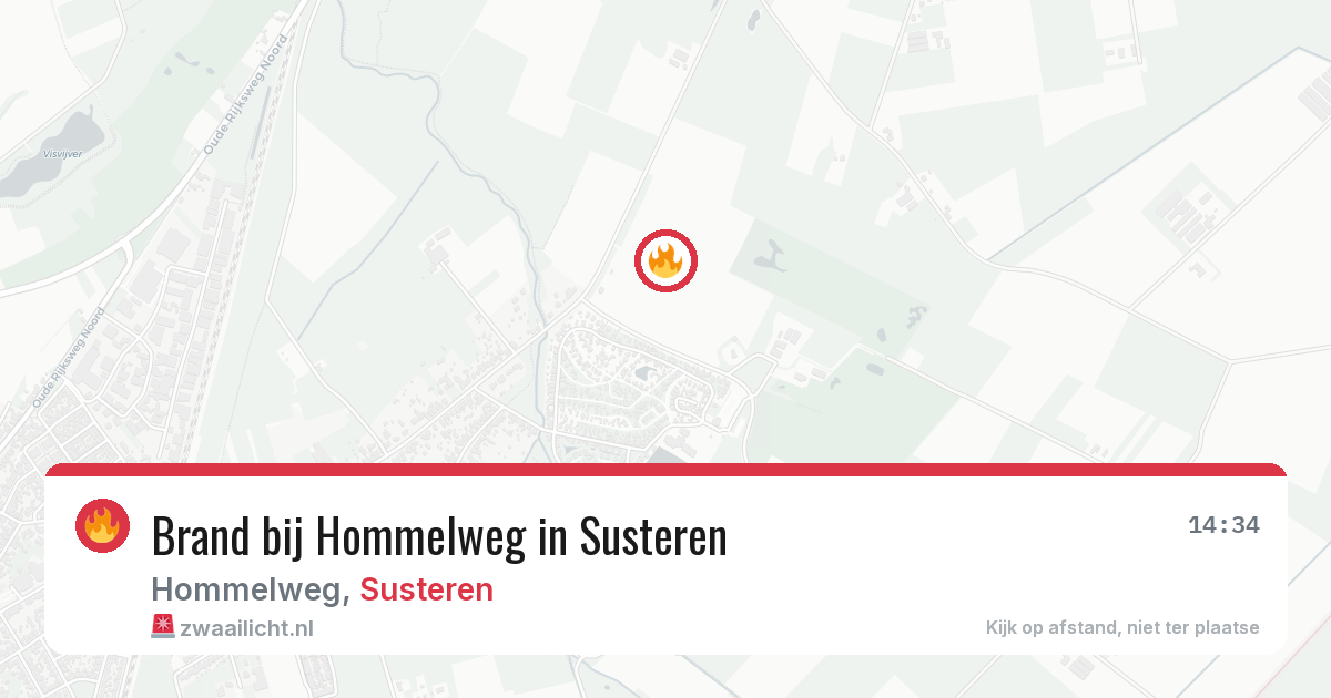 Brand bij Hommelweg in Susteren — 3 aug 2026