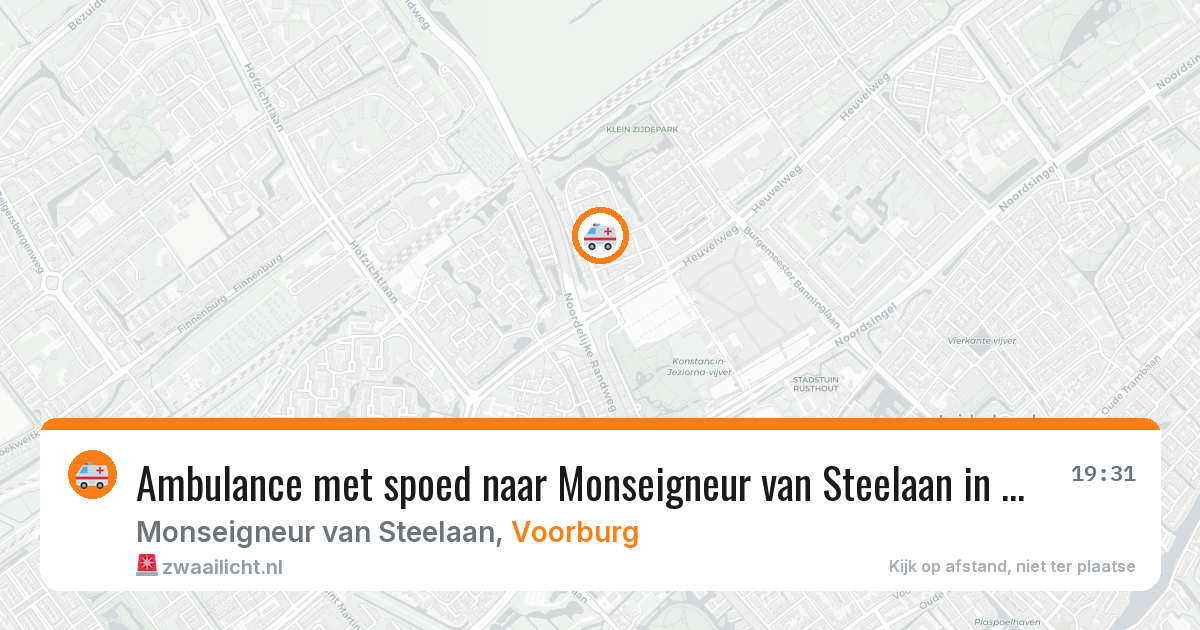 Ambulance met spoed naar Monseigneur van Steelaan in Voorburg — 14 apr 2026