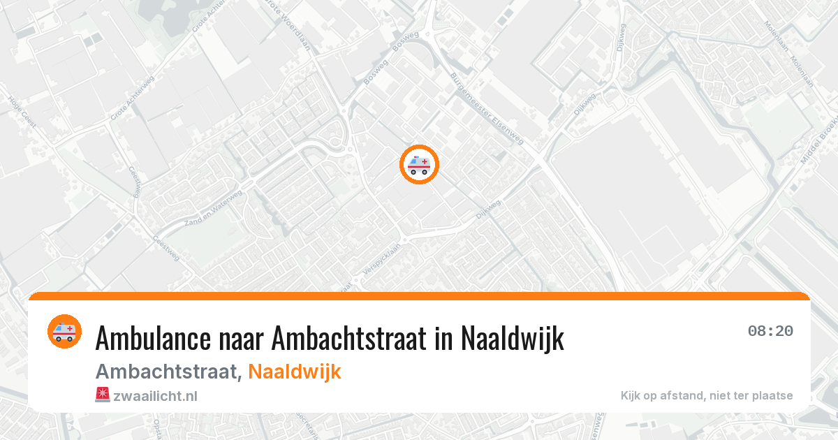 Ambulance naar Ambachtstraat in Naaldwijk — 16 jun 2026