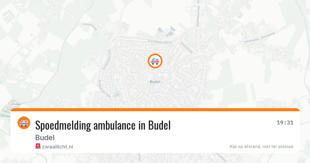 Spoedmelding ambulance in Budel — 12 feb 2026
