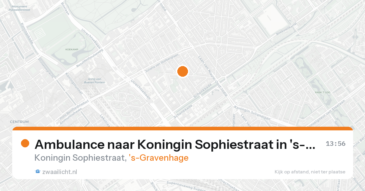 Ambulance naar Koningin Sophiestraat in 's-Gravenhage — 18 aug 2026